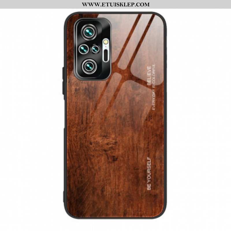 Etui do Xiaomi Redmi Note 10 Pro Szkło Hartowane W Stylu Drewna